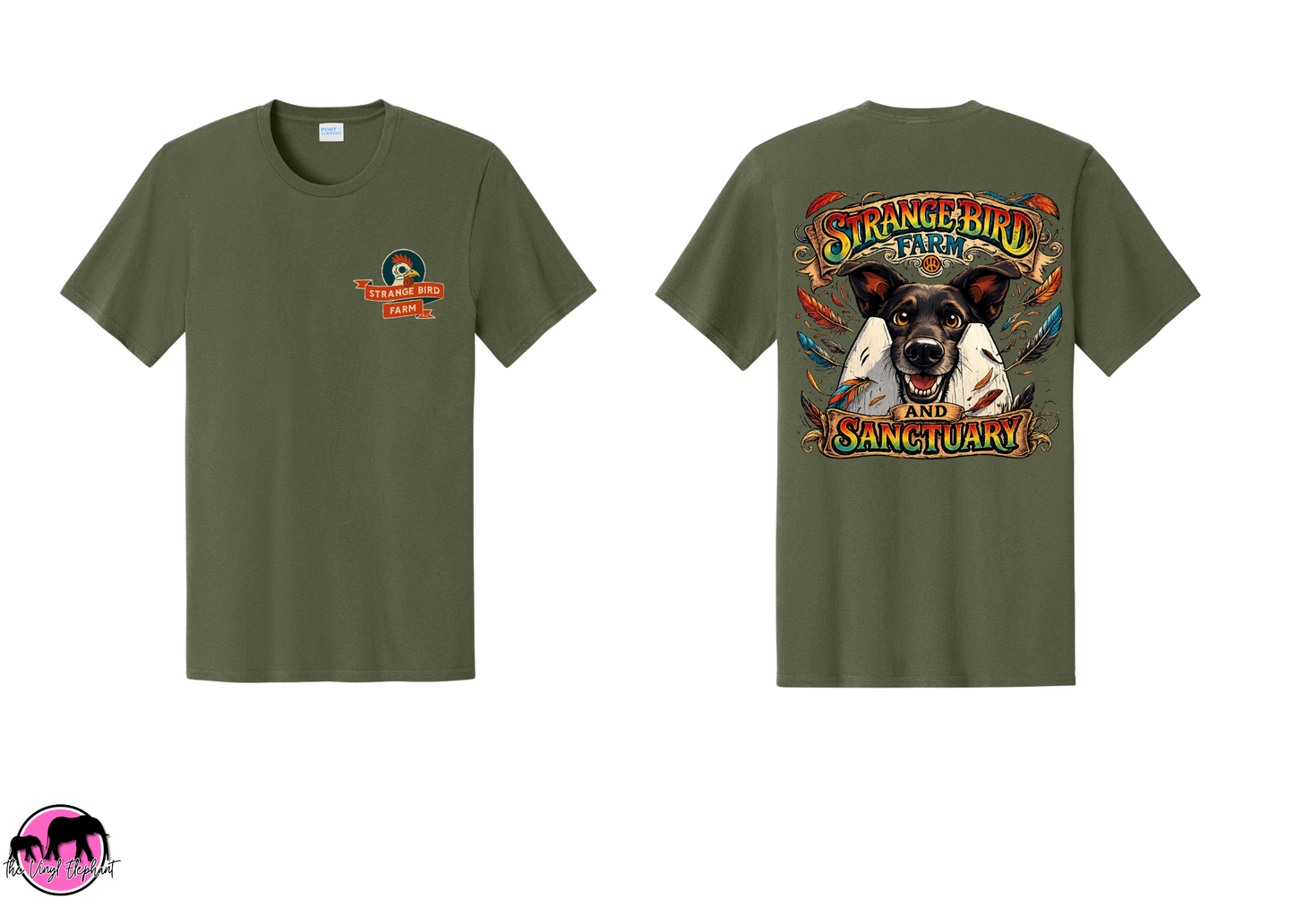 Strange Bird Puppy Laughs Tee