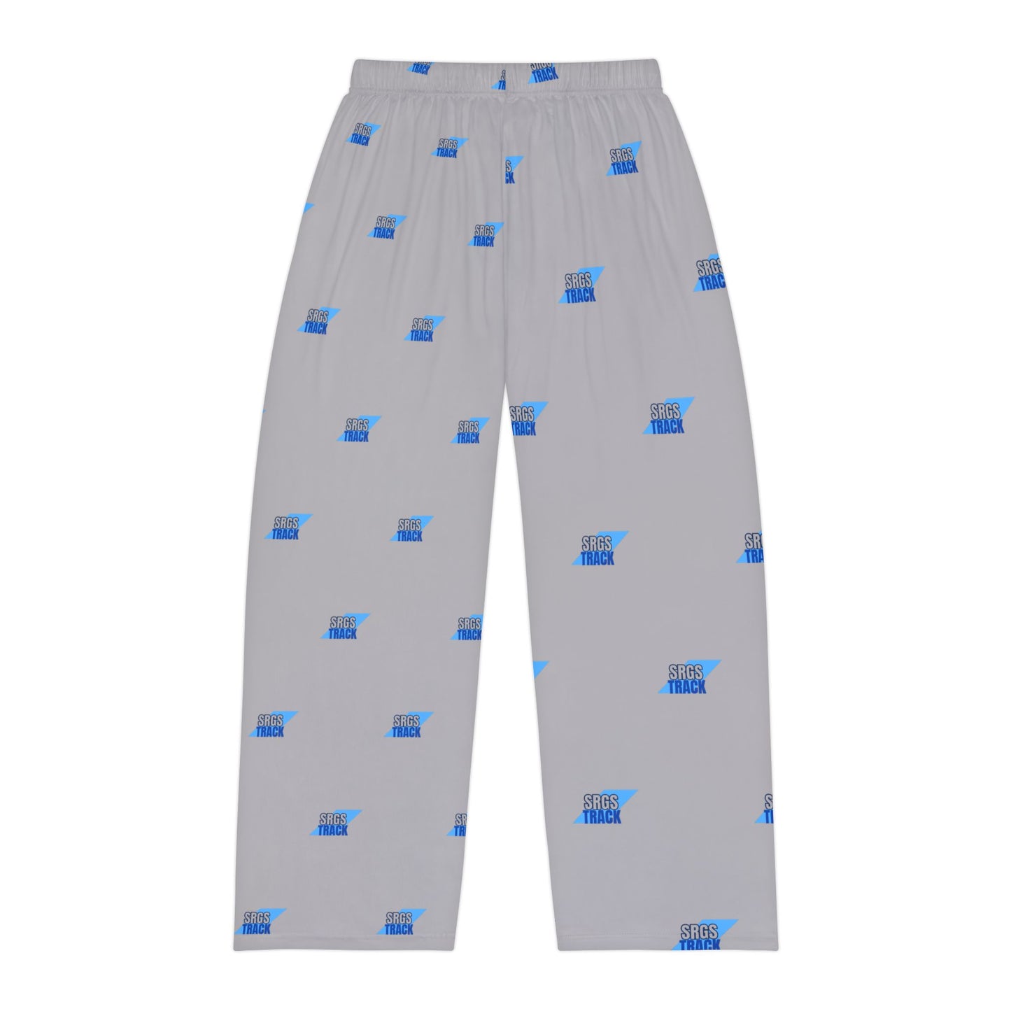 Men's Pajama Pants — Light Gray All-Over 'Music Track' Pattern Lounge Sleepwear