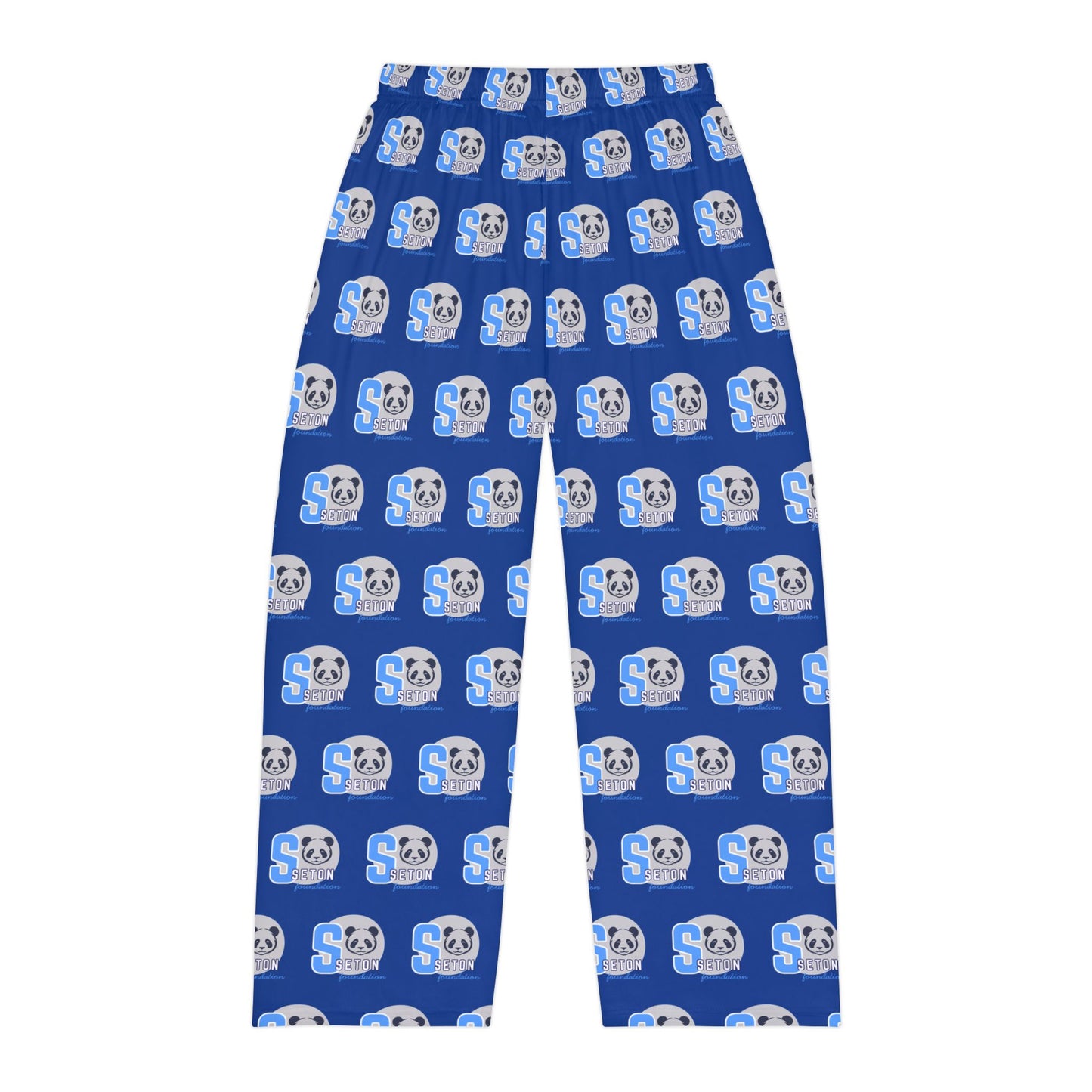 Blue Panda Logo Pajama Pants – Men's Cozy Sleep Lounge Pants