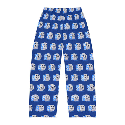 Blue Panda Logo Pajama Pants – Men's Cozy Sleep Lounge Pants