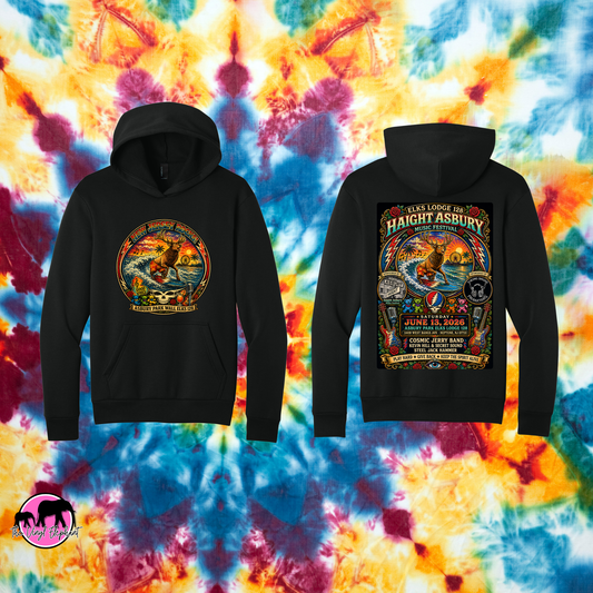 Haight Asbury Music Festival Hoodie – Elks Lodge 128 | June 2026