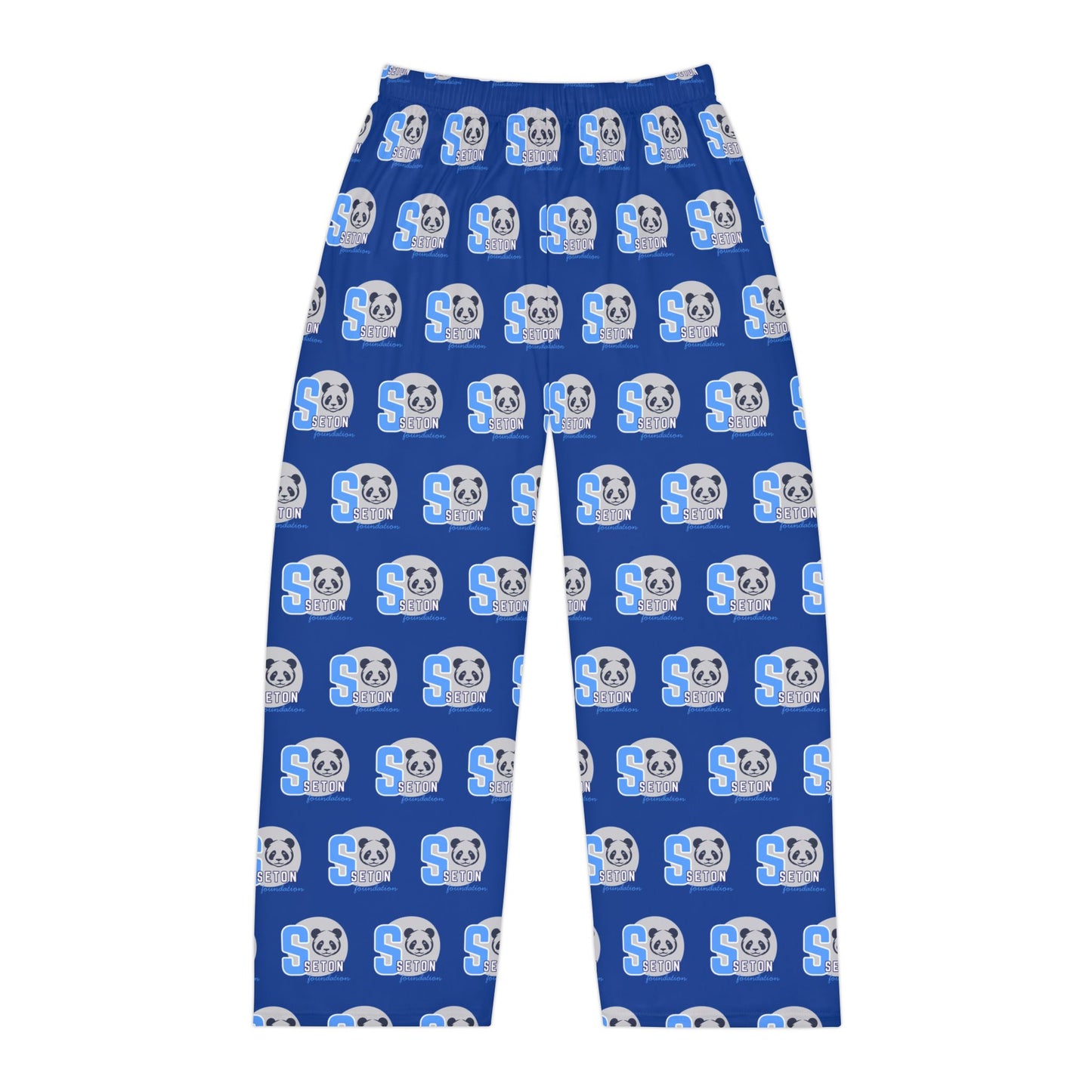 Blue Panda Logo Pajama Pants – Men's Cozy Sleep Lounge Pants