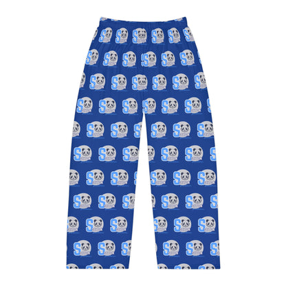 Blue Panda Logo Pajama Pants – Men's Cozy Sleep Lounge Pants