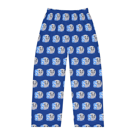 Blue Panda Logo Pajama Pants – Men's Cozy Sleep Lounge Pants
