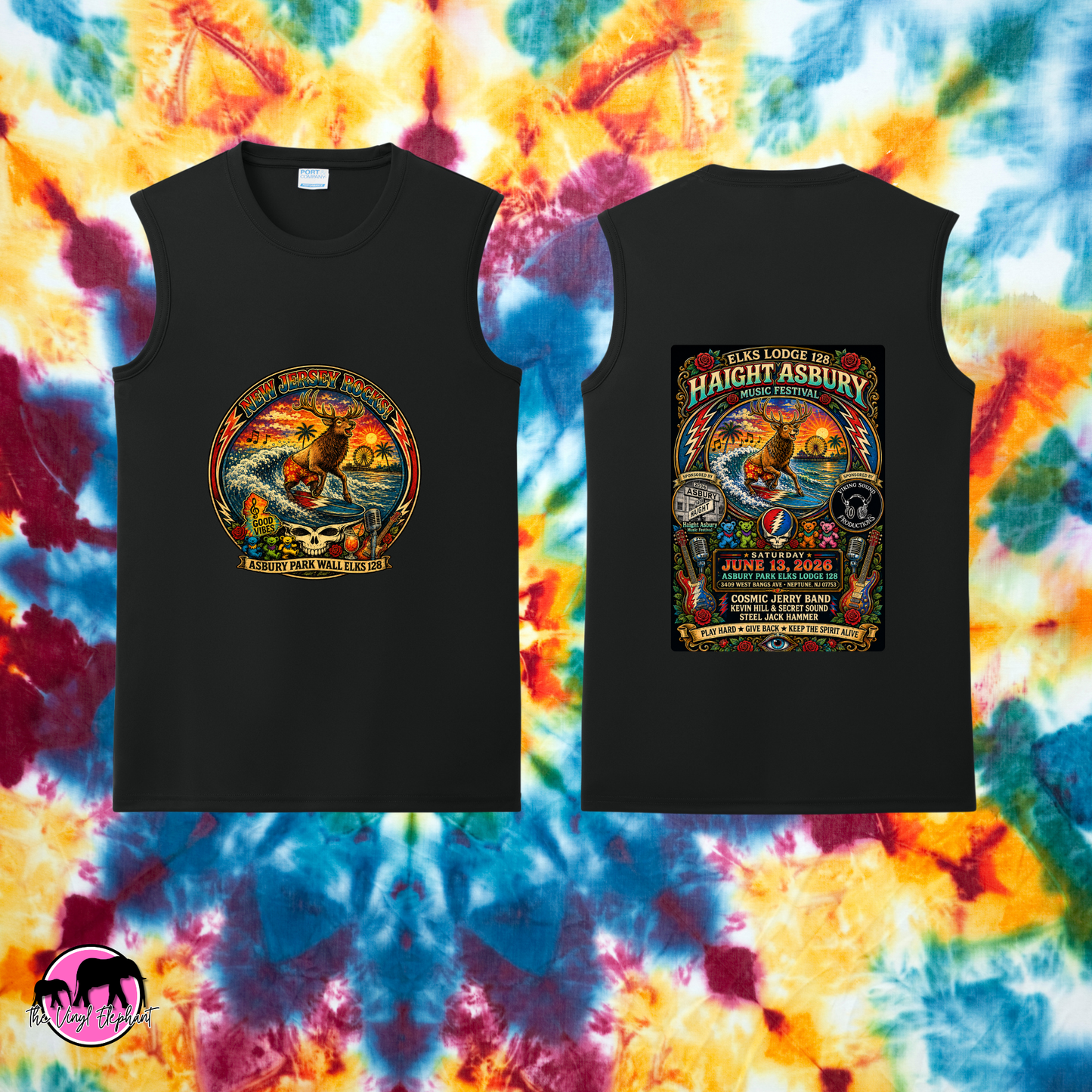 Haight Asbury Music Festival Muscle Tank – Elks Lodge 128 | June 2026