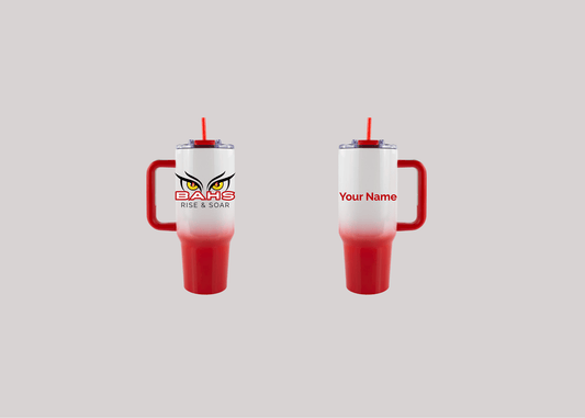 BAHS Red Ombre Personalized 40oz Tumbler