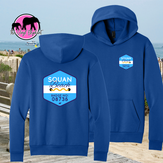"Beach Badge" Personalized Jersey Shore Hoodie