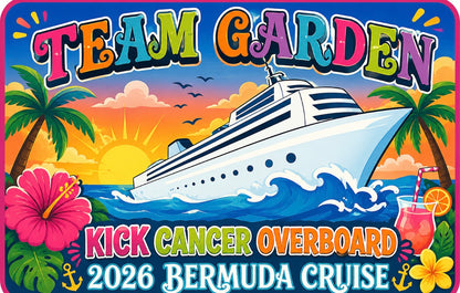 Personalized Kick Cancer Overboard 2026 Cruise Door Magnets