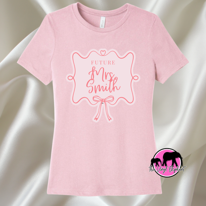 Future Mrs. Bow Frame - Personalized Apparel