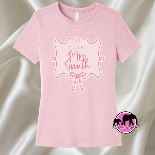 Future Mrs. Bow Frame - Personalized Apparel