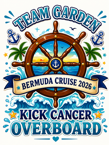 Personalized Kick Cancer Overboard 2026 Cruise Door Magnets