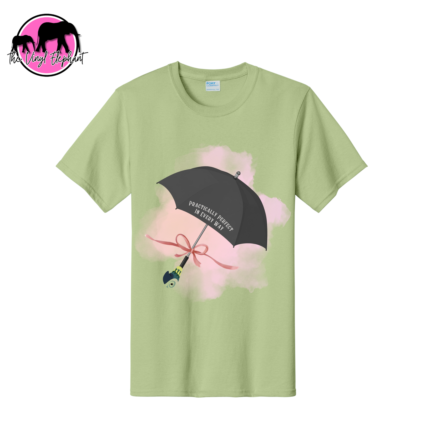 Mary Poppins Inspired Umbrella Practically Perfect Tee Shirt
