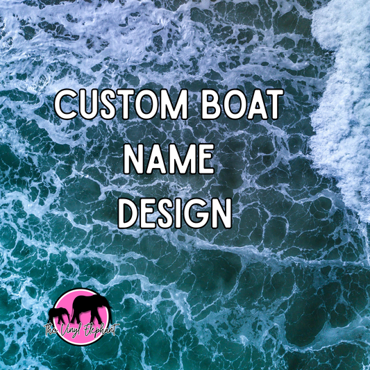 Custom Boat Name Design — One-Time Fee