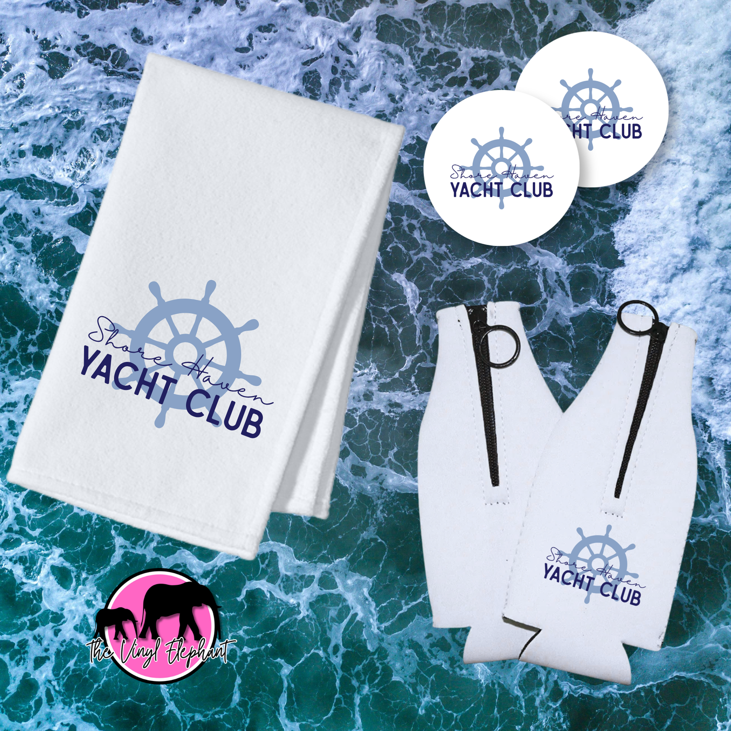 The Dock Day Pack — Koozie + Dock Towel + Coasters