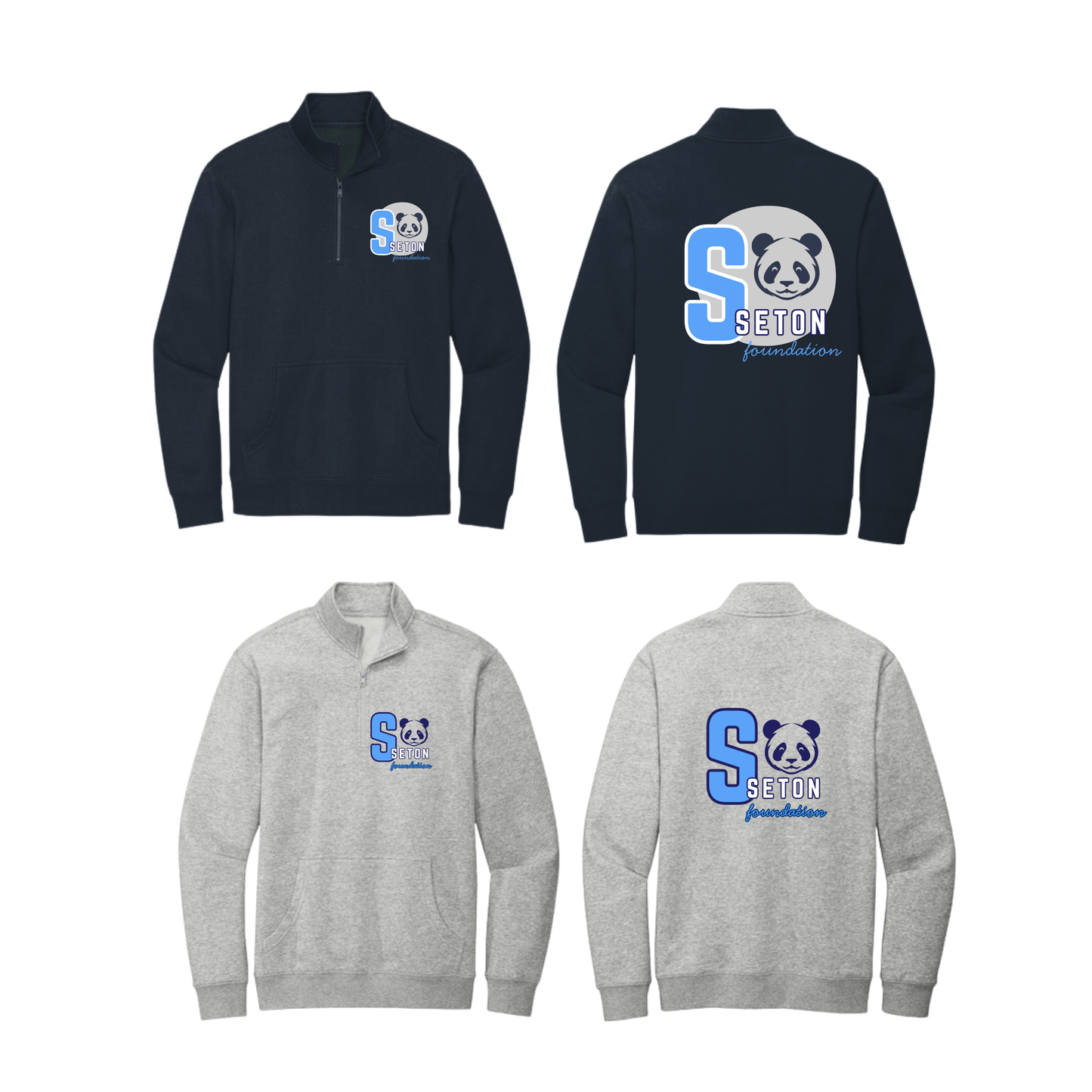 Seton Foundation Panda 1/4 Zip Up