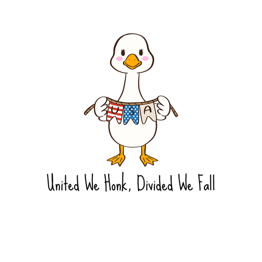 United We Honk, Divided We Fall — Die-Cut Sticker